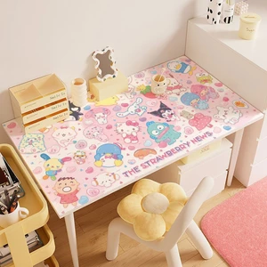 Dễ Thương Sanrio Hoạt Hình Anime Sinh Viên Ký Túc Xá Để Bàn Thảm Chống Thấm Nước Chống Dầu PVC Để Bàn Thảm Bảo Vệ Bàn Ăn Thảm