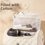 Túi đựng mỹ phẩm du lịch FAVORITEGOODS, Túi đựng máy sấy tóc bằng vải Cotton, Dung tích lớn có móc treo Túi xách cho bé gái