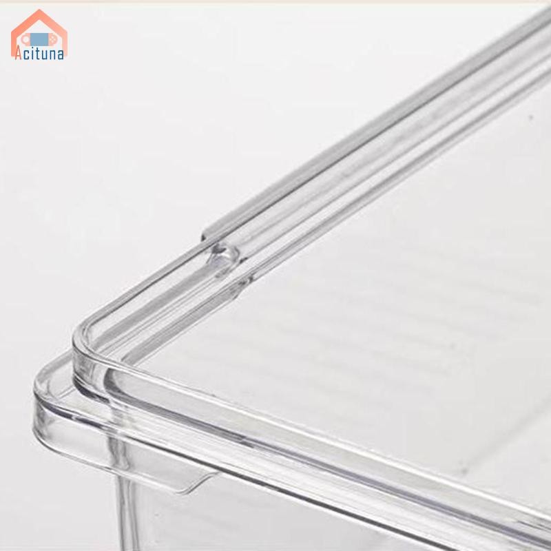 Hộp Đựng Thực Phẩm Cho Tủ Lạnh Có Nắp Trái Cây Có Thể Xếp Chồng Tủ Đông Di Động Hộp Đựng Rau Nhà Bếp Salad Hạt