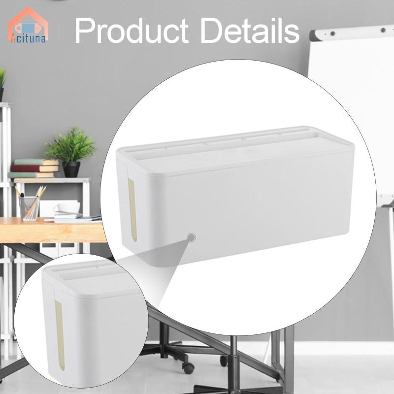 Hộp Quản Lý Cáp Hộp Đựng Tiết Kiệm Không Gian Trang Trí Hiện Đại Có Nắp Di Động Tổ Chức Cho Dây Rời Quản Lý Phòng Ngủ TV