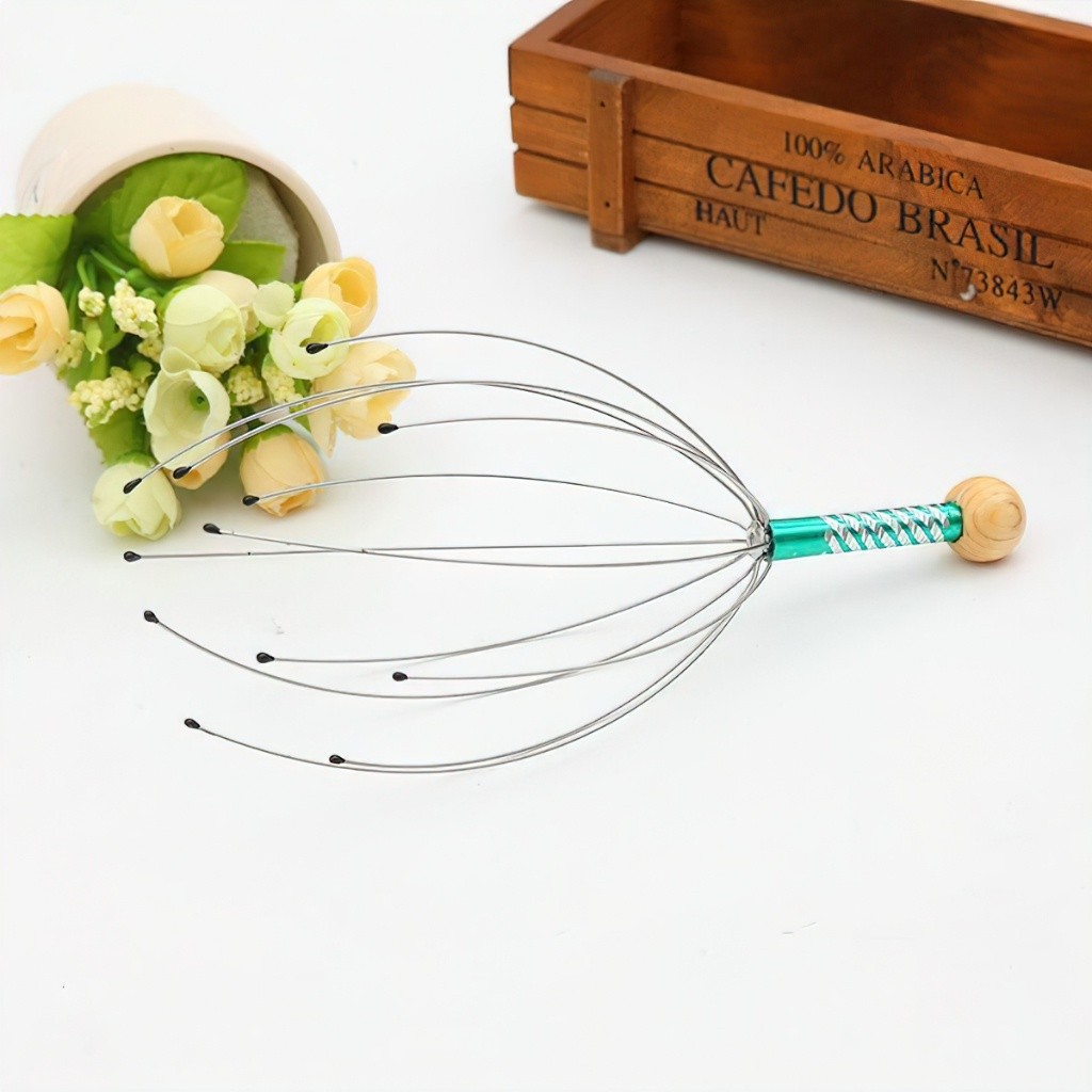 Cây mát xa đầu bạch tuộc dùng để massage đầu thoải mái và thư gian tốt