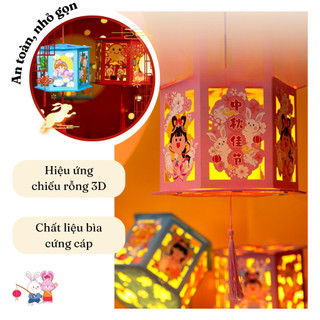 Đèn lồng lục giác Trung Thu 2025 cho bé–Lồng đèn giấy truyền thống an toàn,dễ thương,trang trí lớp học,quán cà phê ANGI