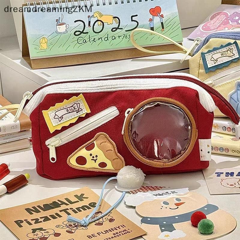 [dreamdreaming] Hộp đựng bút chì Burger dung tích lớn đáng yêu Sinh viên nhiều lớp Phong cách Nhật Bản Giá trị thẩm mỹ cao Văn phòng phẩm đa chức năng [zkm]