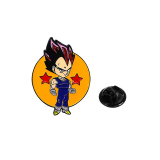 6 Cái / bộ Dragon Ball Kim Loại Pin Bộ Goku & Rùa Hemit Anime Thổ Cẩm Hợp Kim Kẽm Huy Hiệu Sưu Tập