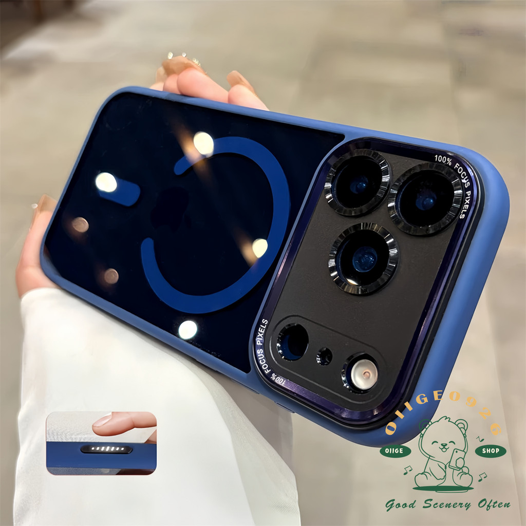 【 Ốp lưng iPhone17 】 Vỏ điện thoại từ tính acrylic lỏng iphone17 Pro Max 16 15 14 cho vỏ iPhone Vỏ mềm silicon TPU chống sốc