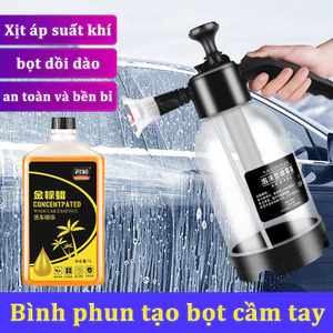 Bình phun tạo bọt cầm tay, Bình xịt tạo bọt tuyết rửa xe cầm tay, Tạo Bọt Nhiều, dung tích 2 lít