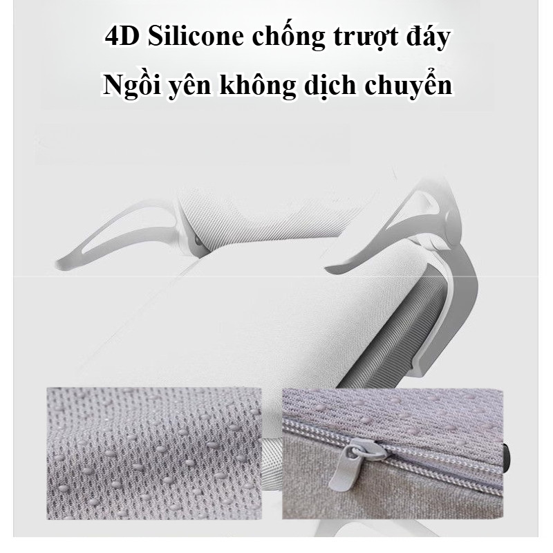 Bộ nhớ bông văn phòng ghế đệm sữa lụa vải làm mới và thoáng khí để giảm đau cột sống đuôi ít vận động