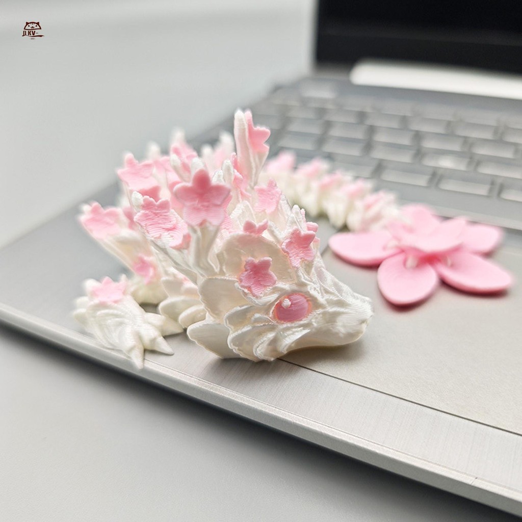 3D In Hình Sakura Dragon Di Động Để Bàn Trang Trí Bộ Sưu Tập Mẫu Trắng Hồng Hình Tưởng Tượng Anime Trang Trí