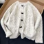 Áo len cardigan dài tay phối cúc nơ phong cách tiểu thư hàng QCCC XIMIMI SP387