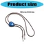 FF Dây da PU ngoài trời Bolo Tie Đóng cửa hợp kim Đá ngọc lam