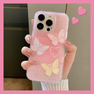 Ốp điện thoại Ins Gradient Bling + Bướm 3D + Dây buộc cho IPhone 11 16 15 14 13 12 Pro Xs Max XR X 7 8 Plus Vỏ viền lấp lánh Vỏ siêu mỏng Vỏ bảo vệ TPU mềm