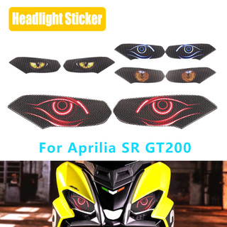 Dành Cho Aprilia SR GT200 GT 200 SRGT200 Xe Máy Trang Trí Bảo Vệ Đèn Pha Miếng Dán Phụ Kiện