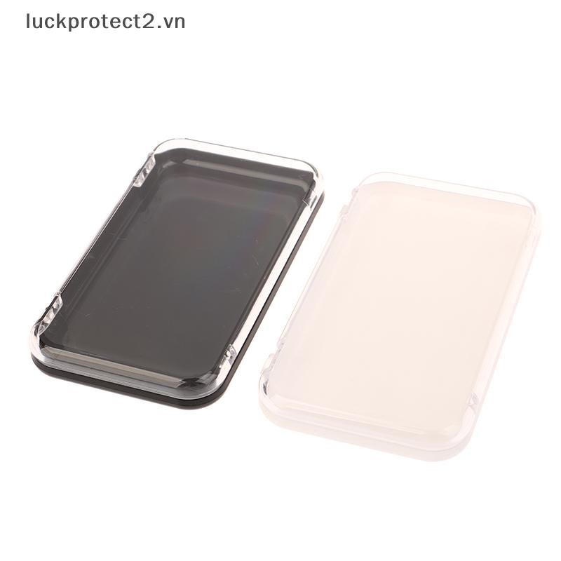 # luckpro # Hộp đựng trang sức trong suốt bằng nhựa Hộp đựng móng tay ép Hộp lưu trữ hình chữ nhật để trưng bày móng tay giả và đồ cần thiết của Salon có nắp.