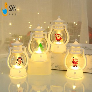 Đèn LED Giáng Sinh Đèn Lồng Trang Trại Đèn Lồng Năng Lượng Mặt Trời Treo Đèn Mộc Mạc Cho Bạn Bè Gia Đình Hàng Xóm Quà Tặng