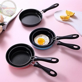 Chảo Chiên Hooudou Thép Không Gỉ Ngăn Dính Nồi Cảm Ứng Tròn Ăn Sáng Chảo Trứng Chiên Nhỏ Có Tay Cầm Dài Tiện Ích Nhà Bếp VN