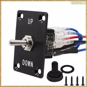 Vị trí 6 chân tạm thời (BẬT) -Off- (BẬT) Công tắc đảo ngược phân cực lên / xuống Rocker Công tắc chuyển đổi Nhựa đen, Kim loại