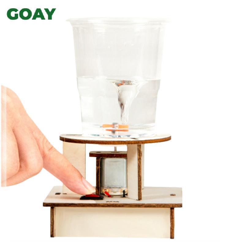 GOAY 1 Bộ Đồ Chơi Khoa Học Điện DIY Nước Lốc Xoáy Máy Làm Câu Đố Bằng Gỗ Mới Lạ Khoa Học Thí Nghiệm Dự Án Quà Tặng Cho Trẻ Em VN