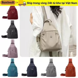 Ba lô BAMBOOB, Túi du lịch dung tích lớn bằng vải, Túi đeo chéo chống nước nhiều lớp đa năng Đi bộ đường dài ngoài trời