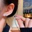 Cool Series Full Diamond Siêu Nhấp Nháy Bông Tai Hoa Nữ Ánh Sáng Sang Trọng Tính Khí Kết Cấu Bông Tai Thời Trang Phù Hợp Với Bông Tai XJZY