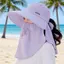 Mũ chống nắng vành rộng Thiết kế có thể gập lại Có thể điều chỉnh Phù hợp với khăn choàng mặt nạ 2in1 để làm vườn du lịch