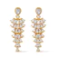 Shuling Mới Thời Trang Tua Rua Trang Sức Nữ Cao Cấp Full Kim Cương Zircon Bông Tai Giọt Dài