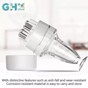 GHX Da Đầu Applicator Liquid Lược Điều Trị Tóc Da Đầu Chất Lỏng Hướng Dẫn Massage Lược Tăng Trưởng Tóc Serum Dầu Áp Dụng VN