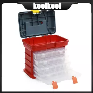 Kool 4 Lớp Dung Tích Lớn Hộp Đựng Câu Cá Đa Năng