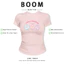 BOOM Áo Baby Tee Nữ Cotton Ôm Body-Áo Thun Ngắn Tay Y2K In Hình PhongCách Mùa Hè, Cổ Tròn Hàng Đầucách hàn quốc phong245