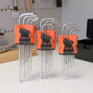 HL 9 Cái Torx Star Cờ Lê Bộ Allen Chìa Khóa Lục Giác Cờ Lê Đầu Kép Loại L Tuốc Vít Ngôi Sao Dụng Cụ Sửa Chữa Tay Cho DIY Sửa Chữa Nhà LMWU