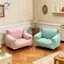 HFTOY 1 12 Nhà Búp Bê Thu Nhỏ Ghế Sofa Đơn Nội Thất Phòng Khách Giả Vờ Chơi Bộ Sưu Tập Cảnh Trẻ Em Trang Trí ~