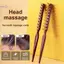 Meridian Massageb Chống Tĩnh Điện Gua Sha Dụng Cụ Hợp Kim Thư Giãn Răng Da Đầu Điểm Massage Bàn Chải Cắt Tóc Dụng Cụ Massage