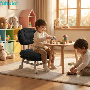 Ghế đẩu thấp FUHUIOT, có tựa lưng Ghế xoay tròn hình đám mây, Quà tặng tại nhà Ròng rọc đa năng Chất liệu dày chắc chắn 360° Đế xoay Ghế đi bộ cho trẻ mới biết đi Sử dụng trong gia đình
