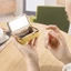 Túi đựng tiền Mini GUSTAVA, Móc khóa nụ hôn với túi đựng son môi gương trang điểm, Hộp đựng đồ trang sức đa chức năng chống văng màu trơn đơn giản dành cho nữ