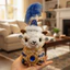QEARY Búp bê cừu cho bé Tân Cương, Móc khóa cừu nhỏ phong cách sa mạc dễ thương Kawaii, Quà lưu niệm du lịch Mũ lông vũ dân tộc 16cm PP bông cừu móc khóa trang trí ba lô