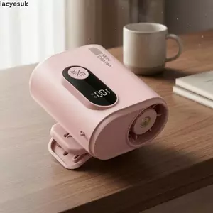 Quạt cầm tay cầm tay LACYESUK, Kẹp trên ô có thể sạc lại USB Quạt treo thắt lưng, Hoạt động yên tĩnh đa chức năng Quạt đẩy kẹp cầm tay Bàn làm việc
