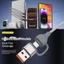 PD100W 2-To-3 Cáp dữ liệu dệt sạc siêu nhanh Cắm và chạy USB / Type C sang Type C / Micro / IOS Cáp dữ liệu sạc cho iOS / Android
