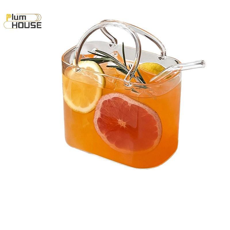 PlumHOUSE Di Động Ngộ nghĩnh Trái Cây Cốc Thủy Tinh Cho Cotails Túi Xách Kính Hình Cho Du Lịch Dã Ngoại Thanh Đảng VN