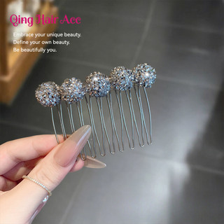 Mùa Xuân Mùa Hè Phong Cách Mới Đầy Đủ Hạt Kim Cương Chèn Lược Trán Tóc Gãy-up Cảm Giác Cao Cấp Lắp Lược Tidy-up