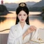 Phong Cách Cổ Tua Rua Bước Lắc Tóc Vương Miện Cho Hanfu Với Tua Rua Hai Lớp, Unisex Truyền Thống Trung Quốc Trang Phục Phụ Kiện