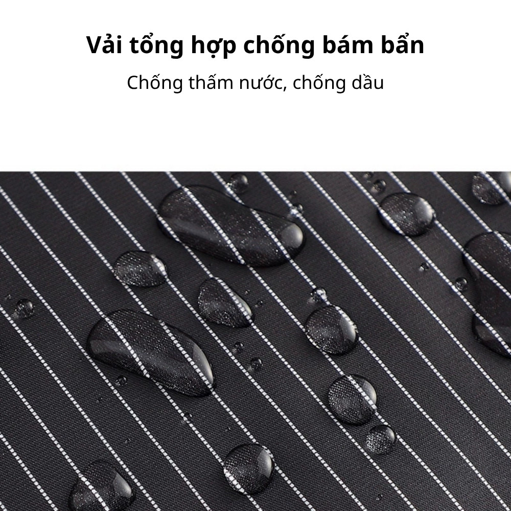 Tạp Dề Nấu Ăn Chống Thấm Dầu Có Khăn Lau Tay San Hô Tháo Rời HOMIE, Có Túi Đựng Đồ Tiện Lợi