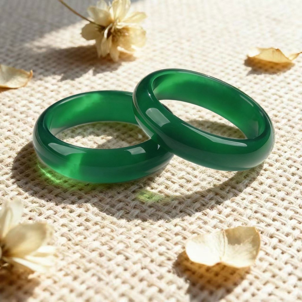 Vòng tay đá mắt mèo xanh đậm rộng 15mm
