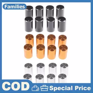 8pc 10 * 15mm 6mm Đường kính có khía Trục nhôm Điều khiển âm lượng Potentiometer Núm