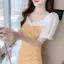 Đầm khâu voan mùa hè dành cho nữ Váy dài siêu cổ tích phong cách Mori nhỏ Váy dài eo hẹp thon gọn hơn Nhìn nhẹ nhàng Tính khí