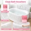 3 / 5 Túi đựng bồn tắm di động dành cho nhu cầu vệ sinh phòng tắm di động, thiết kế màng nhựa cho kỳ nghỉ