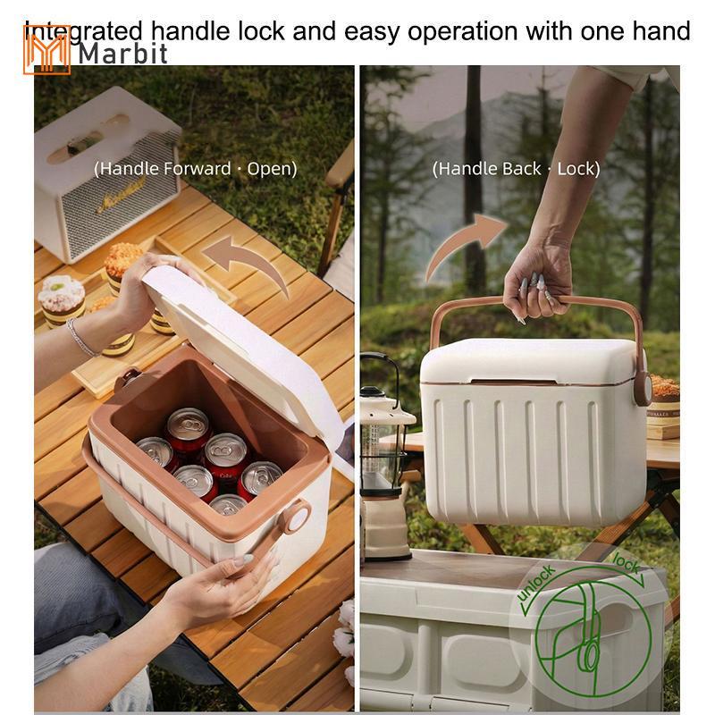 [Mar-T] Hộp làm mát cách nhiệt di động để giao thức ăn nóng lạnh BBQ và bảo quản đá