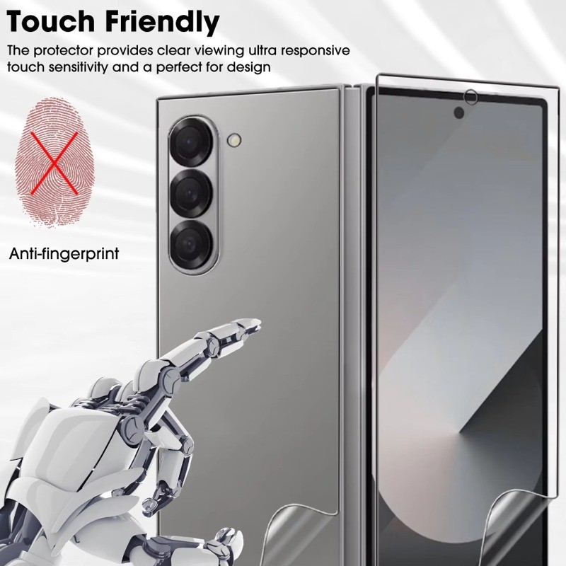 Phim Mềm Hydrogel 3 Trong 1 Ultra HD Cho Samsung Z Fold7 Fold6 Fold5 W26 W24 Điện Thoại Có Thể Gập Lại Hydrogel Bảo Vệ Màn Hình Cho Samsung Z Fold4 Fold3 Fold2 Fold SE Mặt Sau Mềm Phim