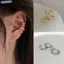 Bluelover 3 Đơn Giản Tròn Quấn Bông Tai Sụn Tai Kẹp Không Xuyên Sụn Bông Tai Tai Vòng Tay Mới