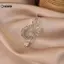 KUZHEN Bướm Âm Nhạc Ghi Chú Thổ Cẩm Thời Trang Retro Xòe Quần Áo Pin Chống Rò Rỉ Phụ Kiện HOT