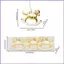 Nhỏ Bập bênh Ngựa Trang Trí 3 Cây Giáng Sinh Mặt Dây Chuyền Trang Trí Nhỏ Bập bênh Ngựa Trang Trí Có Dây Buộc mueadsyvn