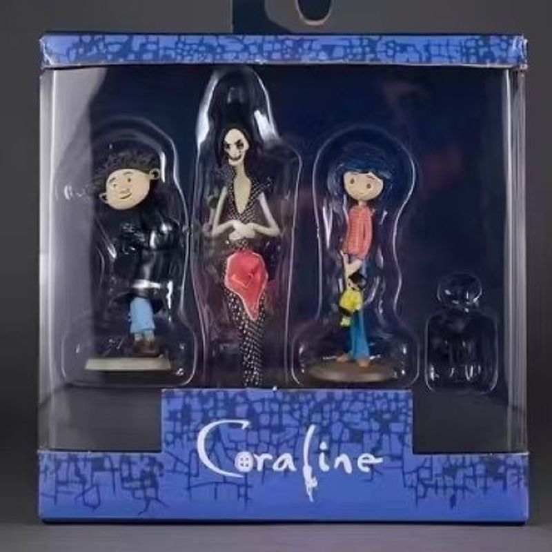 Bộ ma nội địa Mẹ Coraline Caroline / Mẹ ma / Nobi + Mô hình đóng hộp trang trí mèo đen